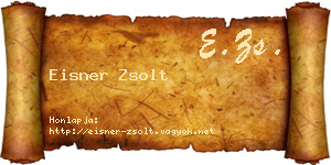 Eisner Zsolt névjegykártya